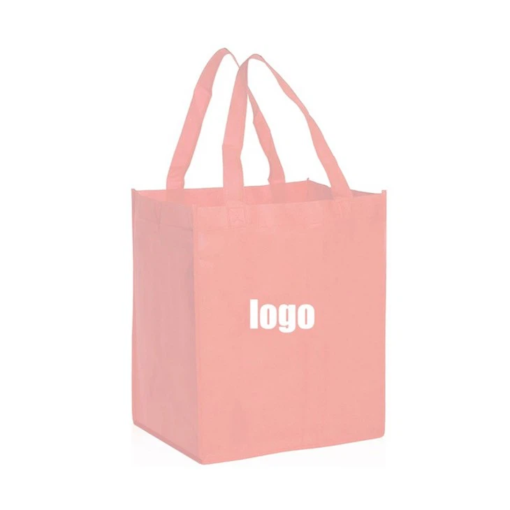 Custom Carry Fabric Reusable Pla Grocery Shopping Tote Bags Laminated Non Woven Bags